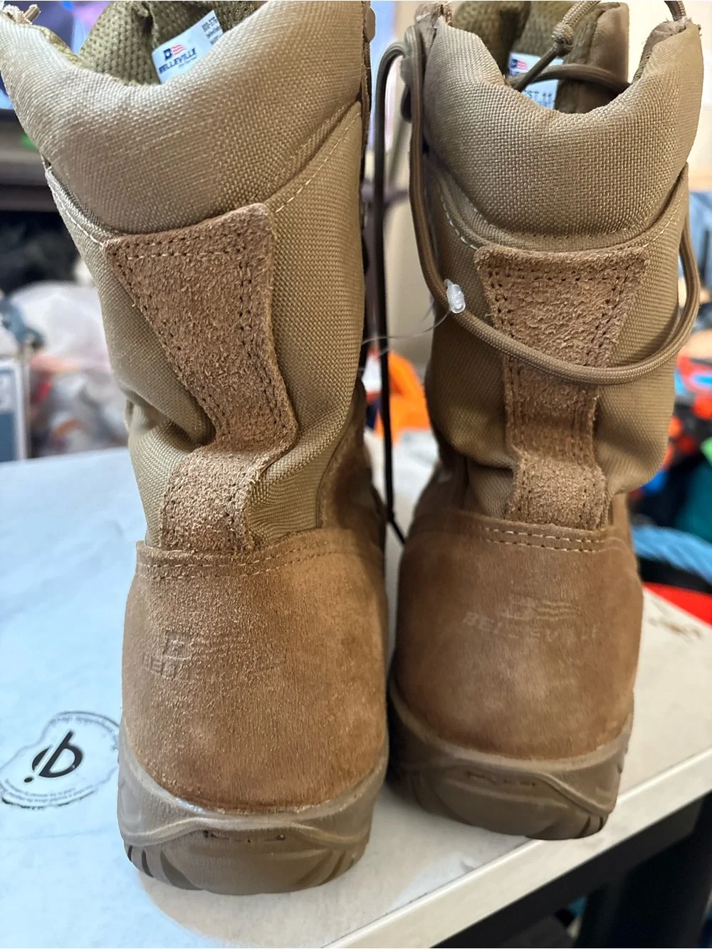 Belleville Tactical Tan Suede Combat Boots